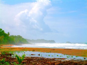 Scenic view of sea against sky