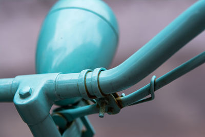 Close-up of bicycle pipe