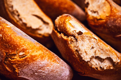 Close-up of bread in store