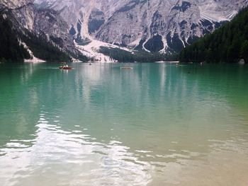 Scenic view of lake