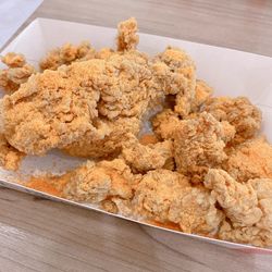 High angle view of breakfast on table