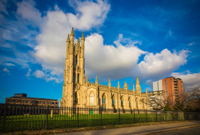 Low angle view of historical building against sky