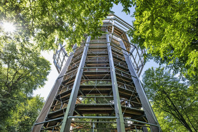 Low angle view of bridge against sky