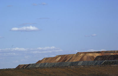 View of landscape against cloudy sky