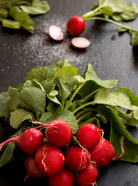 Close-up of cherry tomatoes on table