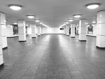 Illuminated underground walkway