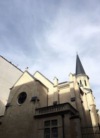 Low angle view of building against sky