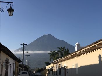 Low angle view of historical building  in  antigua guatemala 