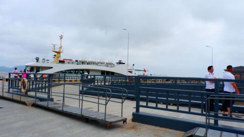 Scenic view of bridge against sky