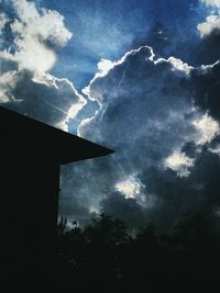 Low angle view of cloudy sky