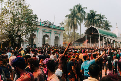 Group of people on street