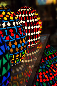 Close-up of colorful balls