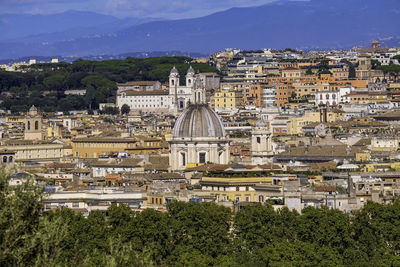 Panoramic view from belvedere del gianicolo - rome, italy