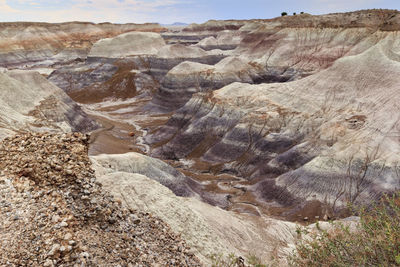 Rock formations in a desert