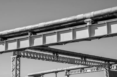 Low angle view of bridge against sky