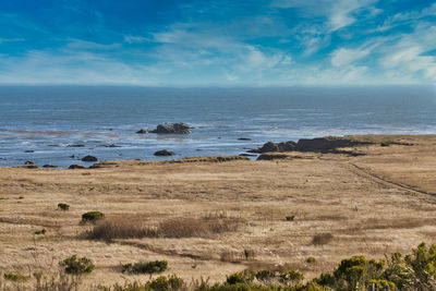 Scenic view of sea against sky