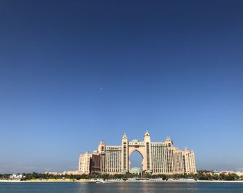 View of historical building against blue sky