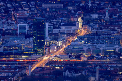Hardbrücke at night
