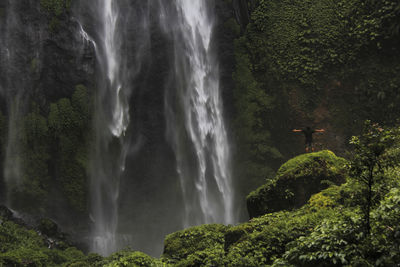 Biggest waterfall in lombok island