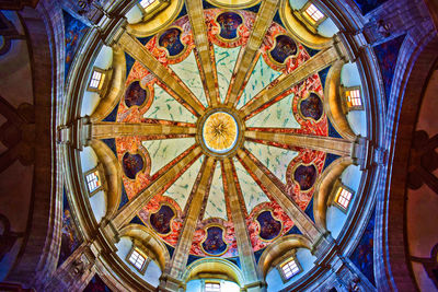 Low angle view of ceiling of building