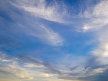 Low angle view of clouds in sky
