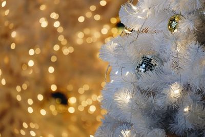 Defocused image of christmas lights