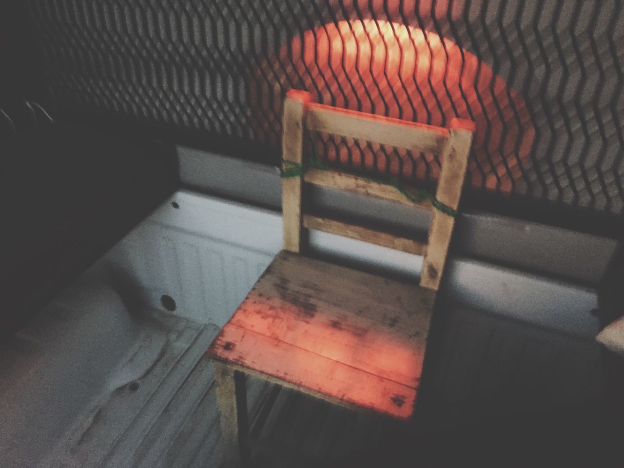 indoors, wood - material, chair, high angle view, table, absence, empty, seat, wooden, bench, furniture, wood, home interior, no people, still life, day, close-up, steps, flooring, shadow