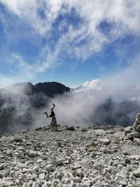 Scenic view of mountain against sky