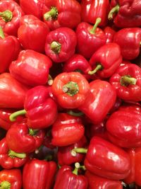 Full frame shot of red tomatoes