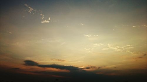 Scenic view of sky during sunset