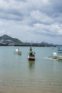 Scenic view of sea against sky