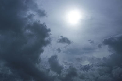 Low angle view of clouds in sky