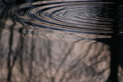 Close-up of rippled water