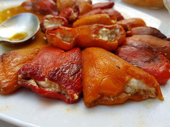 Close-up of food in plate