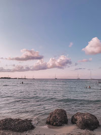 Scenic view of sea against sky