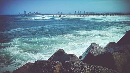 Scenic view of sea against sky