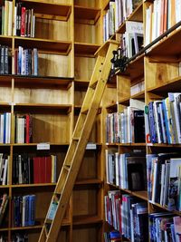 Full frame shot of books in library