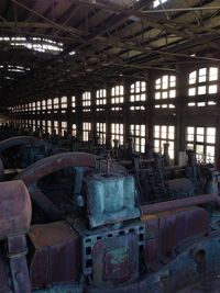 Interior of abandoned factory