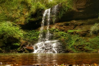 River flowing through rocks