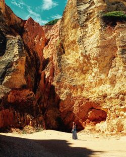 Scenic view of rock formation