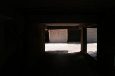 Interior of abandoned building