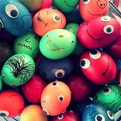 Close-up of colorful balls