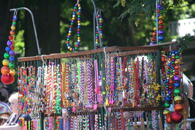 Close-up of multi colored for sale in market