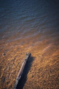 High angle view of a beach