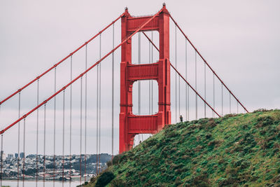 Golden gate bridge against sky