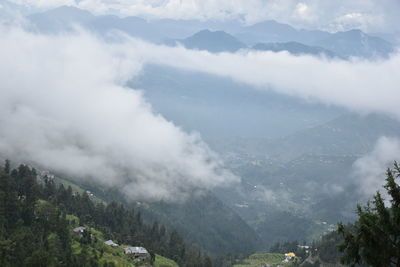 Dramatic sky over mountain