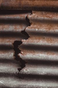 Full frame shot of rusty metal wall