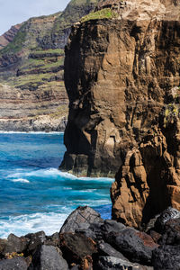 Rock formations at seaside