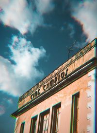 Low angle view of building against sky