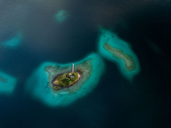 Aerial view of beach